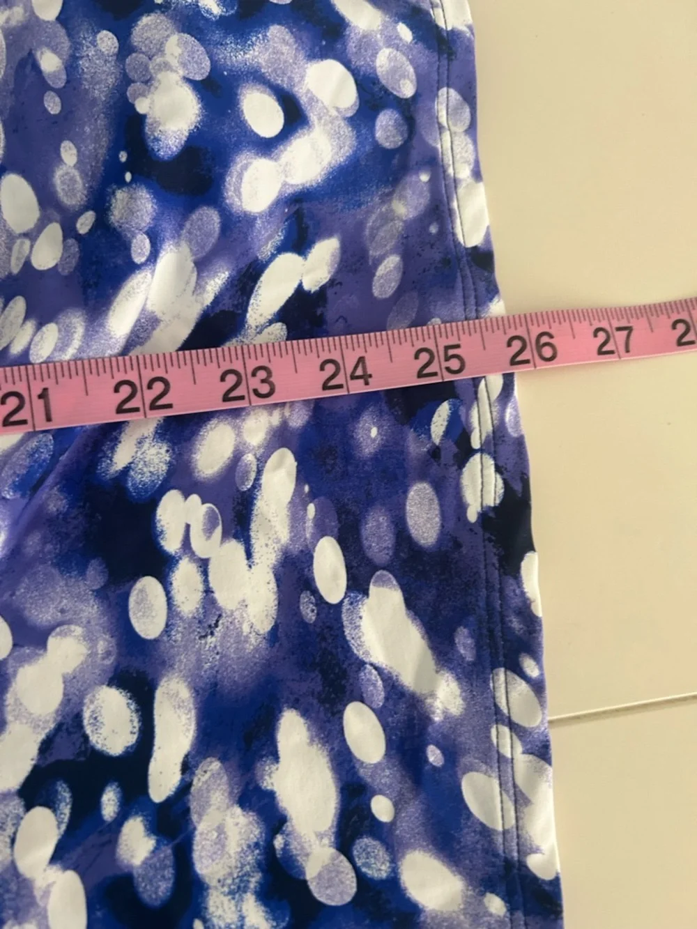 New Lands' End Regular High Neck Swim Dress Brush Tie Dye size 6
